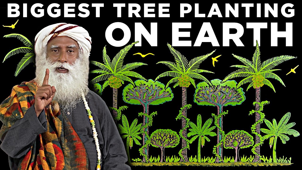 ⁣Sadhguru's Plan to plant 2.42 BILLION trees