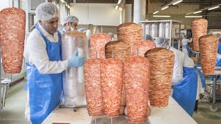Inside The Factory Of Doner Kebab | Doner Kebab Making Factory