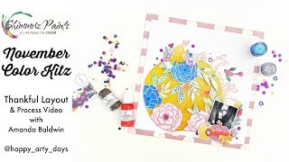 Shimmerz Paints November Color Kitz | Thankful Layout