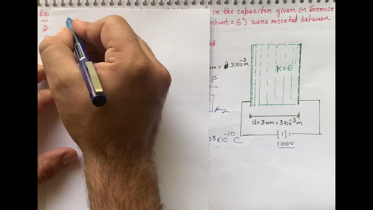 Explain what would happen if in the capacitor given in Exercise 2.8, a