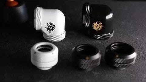 Bitspower white fittings debadged