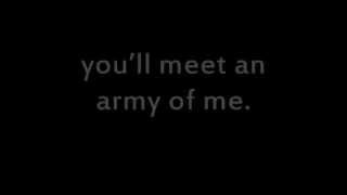 Video thumbnail of "Björk, "Army of Me" [Lyrics]"