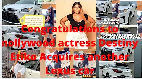 #Big congratulations to nollywood actress Destiny Etiko Acquires another Lexus car