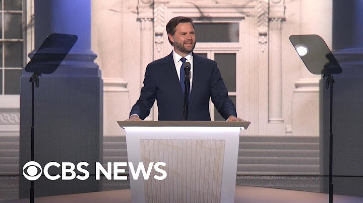 JD Vance delivers first major speech as Trump's running mate at RNC