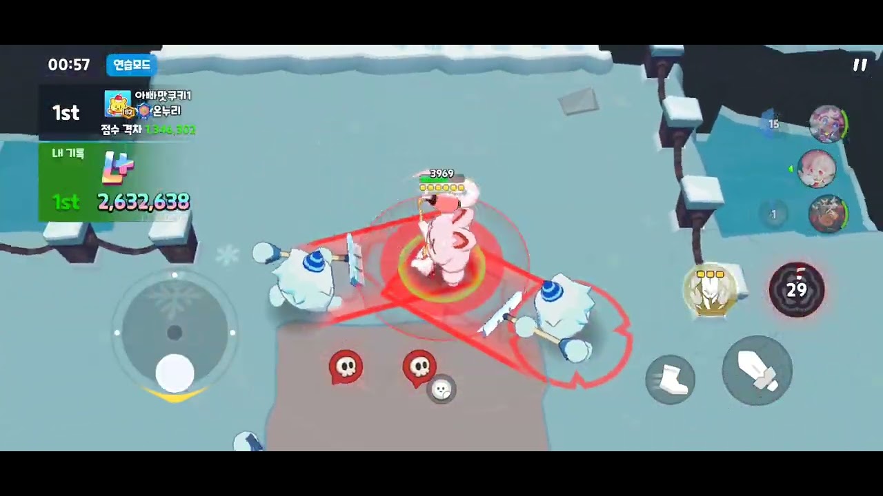 [쿠키런 모험의탑] 밀어라 설탕얼음 400만+ (all 속성)