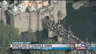 Disneyland attendance down