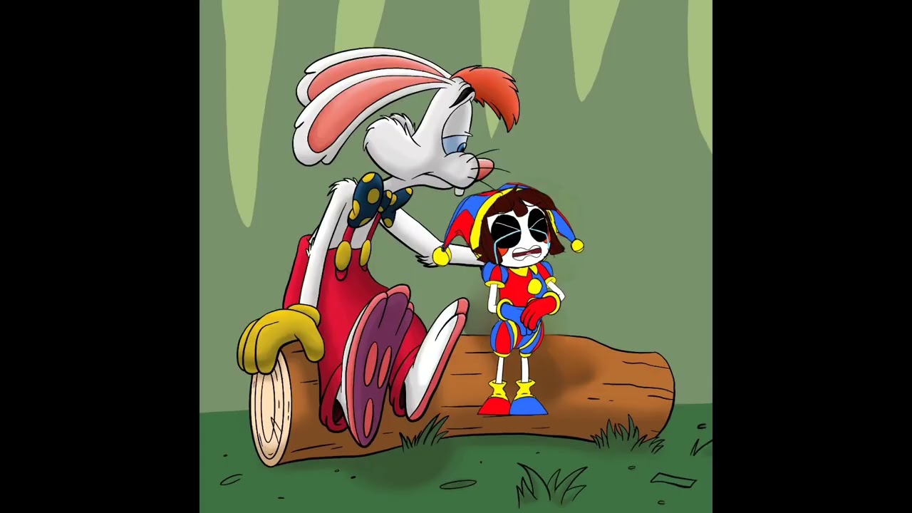 Roger Rabbit Comforts Pomni Crying In Who Framed Roger Rabbit 2 Scene, Pomni She Not Child, She 25