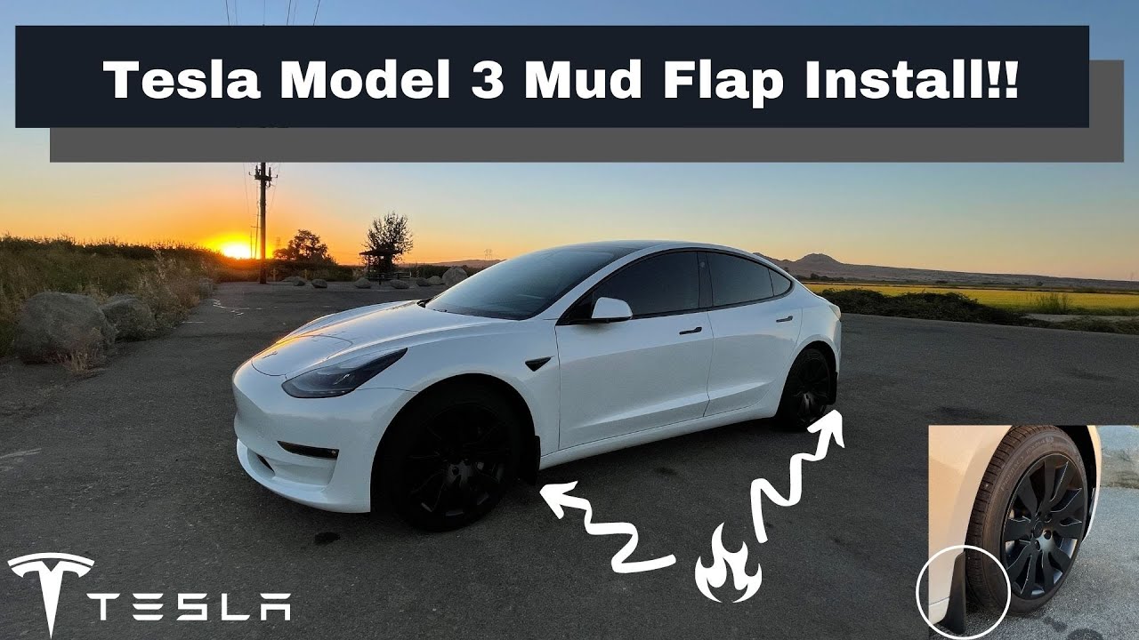 Shop Tesla Model Y Mud Flaps Splash Guards - TESPLUS