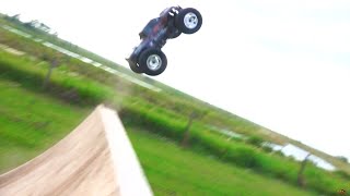 Rc Adventures - Competition - 3 Hpi Savage Flux Hp Monster Trucks On 6S Lipo