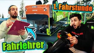 CLAUDIOS SCHLIMME 1. FAHRPRÜFUNG IM FERNBUS SIMULATOR! Kaan als Fahrlehrer... screenshot 5
