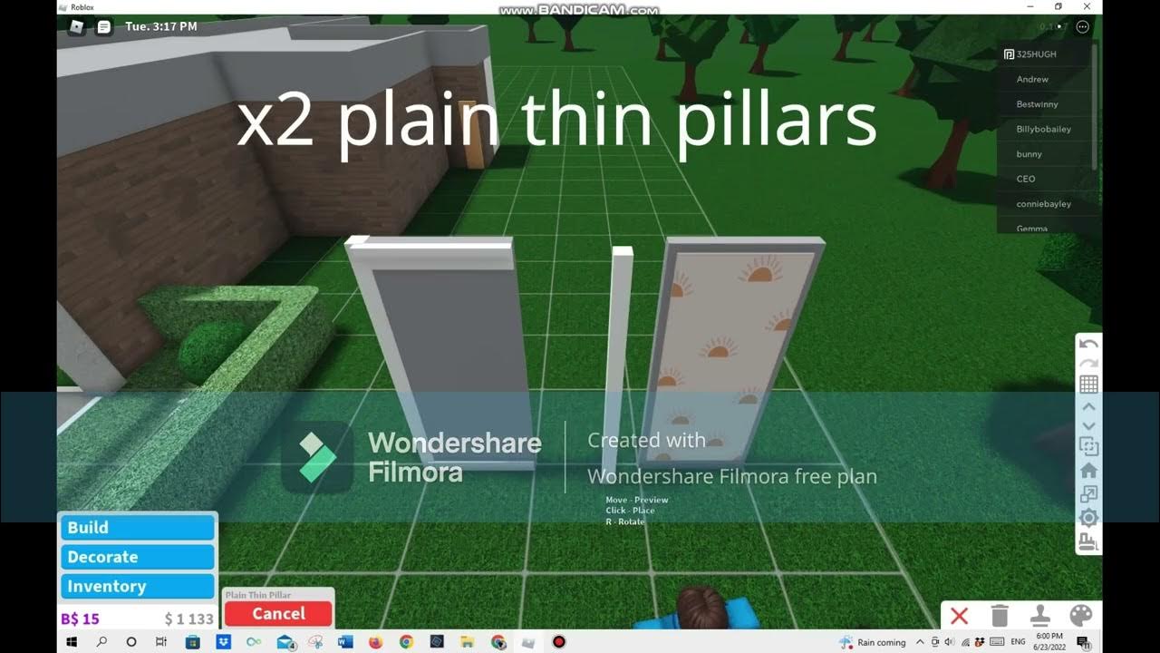 How to make walls look less plain in bloxburg! YouTube