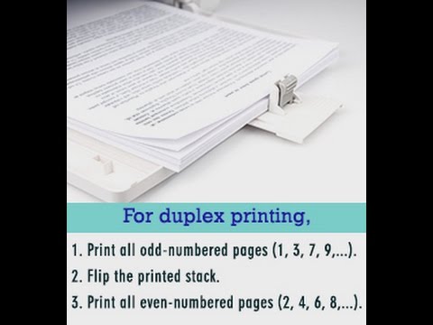 How to Print on Both Sides of a Paper - YouTube