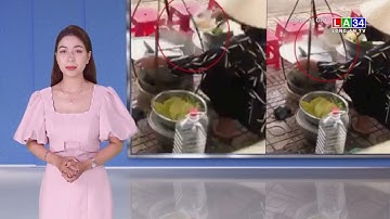 Xác minh clip người bán hàng rong đổ thức ăn thừa vào nồi để bán lại