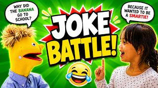 Try Not to Laugh: Kid vs Puppet Joke Battle