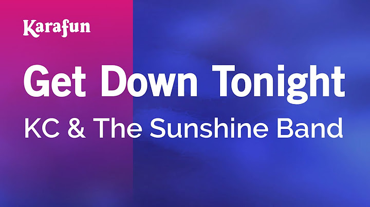 Get Down Tonight Karaoke version - Karaoke performance video thumbnail