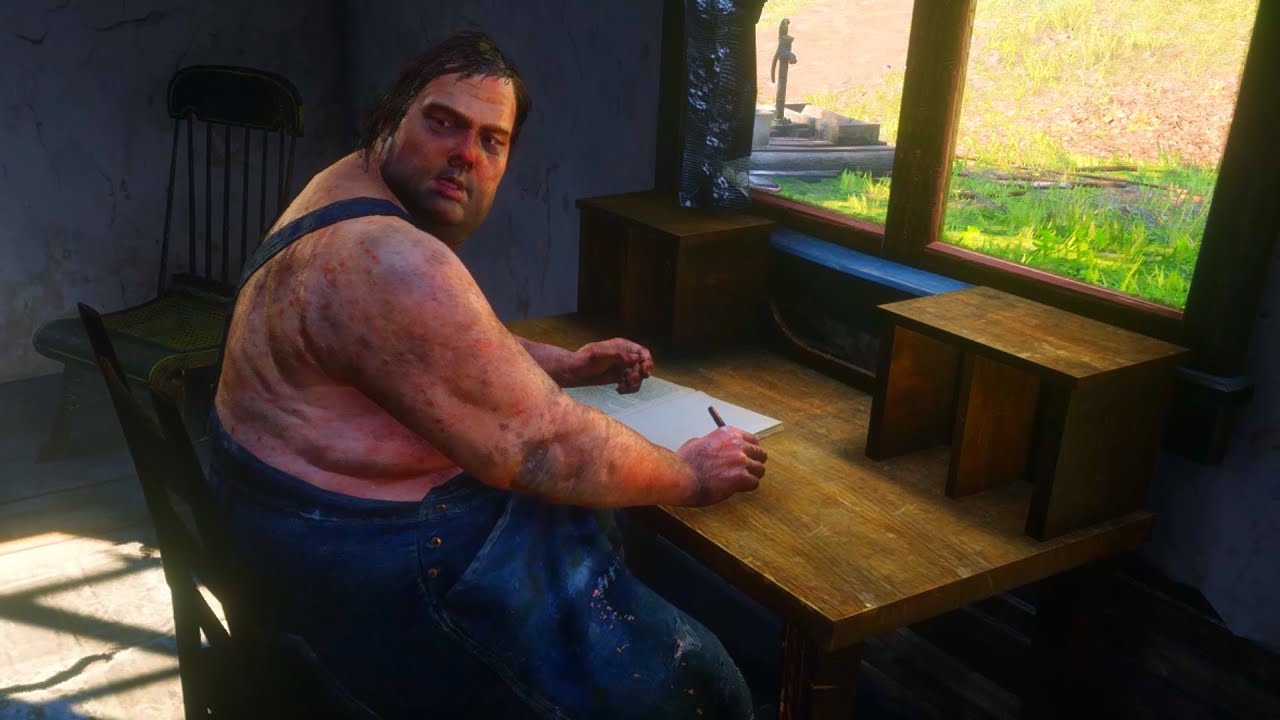 Aberdeen farm guy's writing letter to his parents. Red Dead Redemption 2
