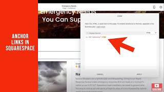 Celebrity Use Anchor Links to Jump Down a Page in Squarespace Wealth