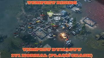 Tempest Rising Tempest Dynasty 1v1 Normal Skirmish (Plane Crash) RTS Gameplay PC