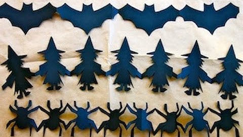 How to make Halloween paper chain decorations