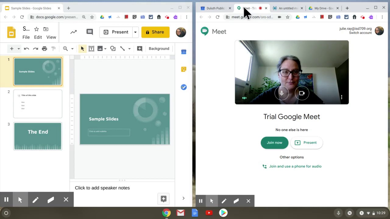 how to do a presentation on google meet