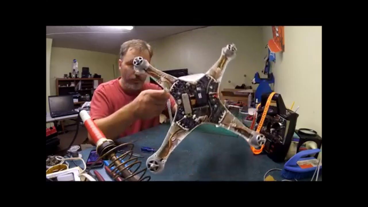 DJI phantom 3 Repair Job....  Parts On Order!