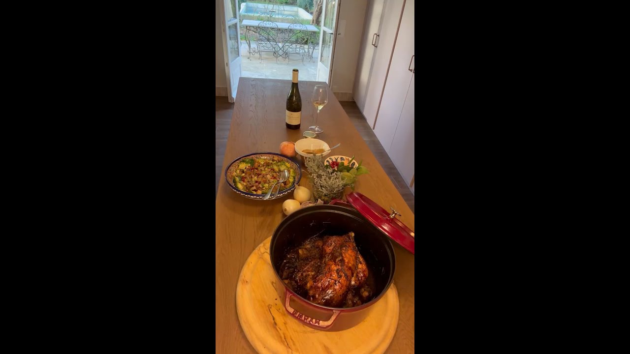 Garlic Roast Chicken & Winter Salad | Slow French Cooking in Provence