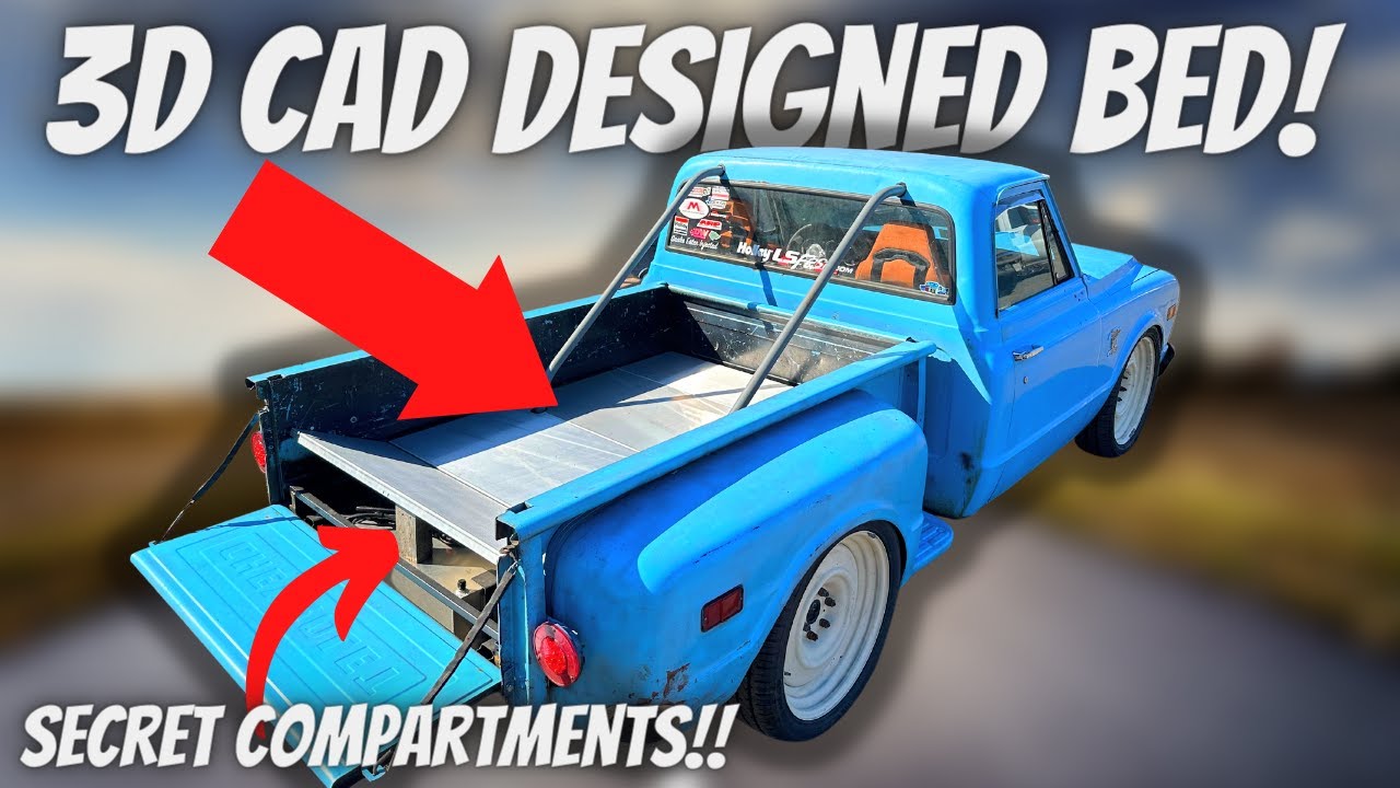 Chassis Swap C10 Designing Machining Aluminum Bed For AWD Project