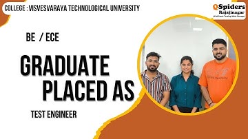 Student Placement Story as Content TEST ENGINEER  | QSpiders | Rajajinagar