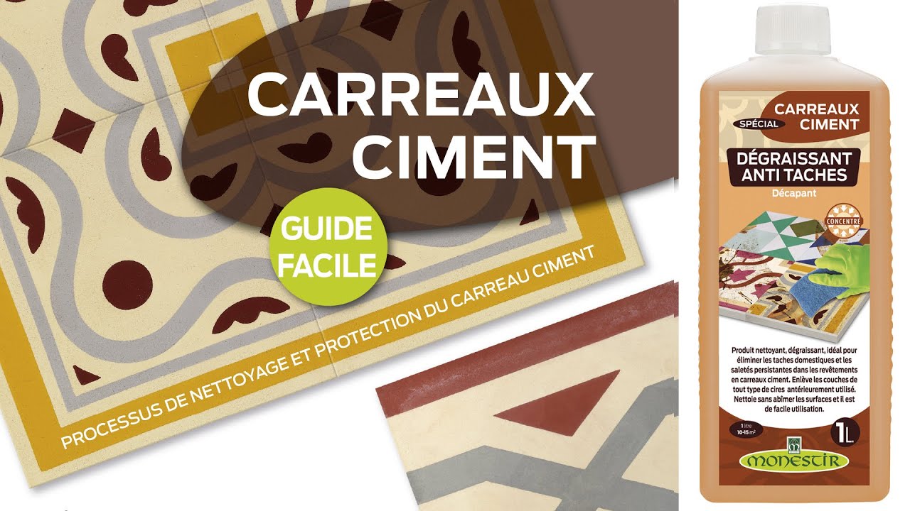 🏡💚Nettoyage et traitement pour carreaux de ciment et ciment décoré ️📢