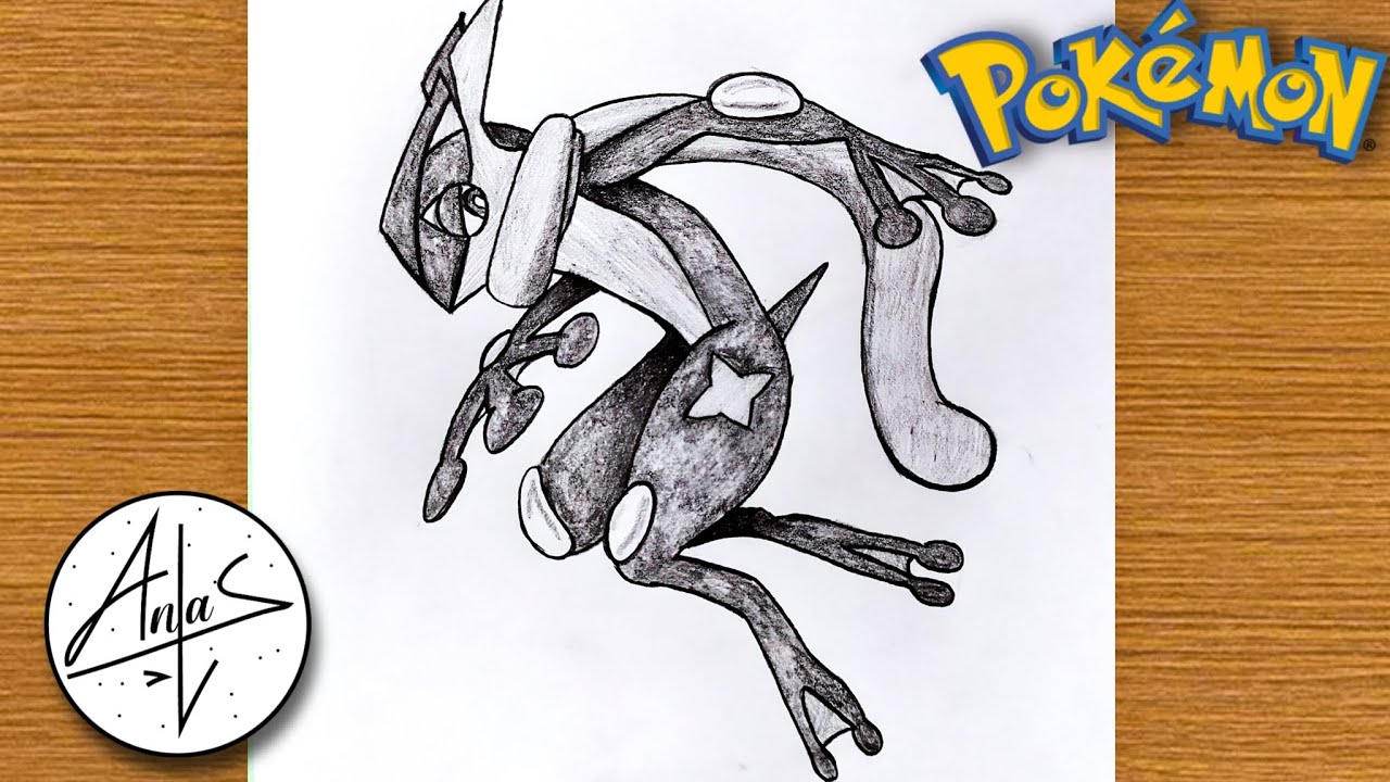 como dibujar a greninja, how to draw greninja