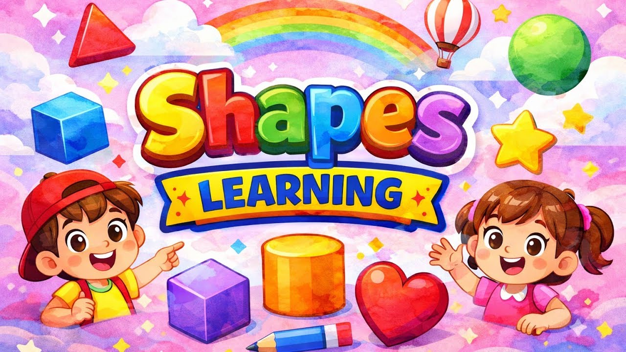 Shapes Learning| kids learning | Funny food | 🎋💯🌹