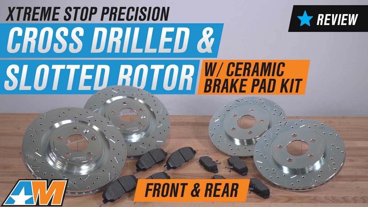 performance parts bmw 2011-2014 Mustang GT Xtreme Stop Precision Cross Drilled & Slotted Rotor w/ Ceramic Pad Kit Review