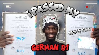 "How I Passed B1 German🇩🇪 (Goethe & ÖSD)-Real struggles + Tips"