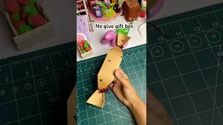 Diy No glue gift box 🎁 #diy #craft #candybox #giftbox