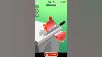 ASMR Slicing Gameplay Walkthrough Level 34 #Shorts