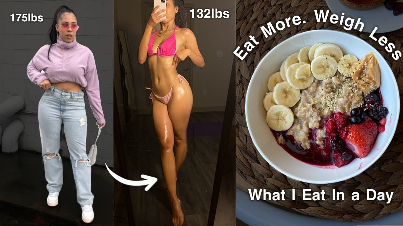 WHAT I EAT IN A DAY TO LOSE WEIGHT: part 3 (eating more food)