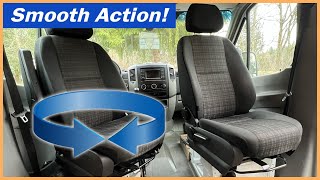 SWIVEL SEAT WOES IN YOUR CAMPER VAN? TRY THESE FIXES  Much easier use after a few easy tweaks