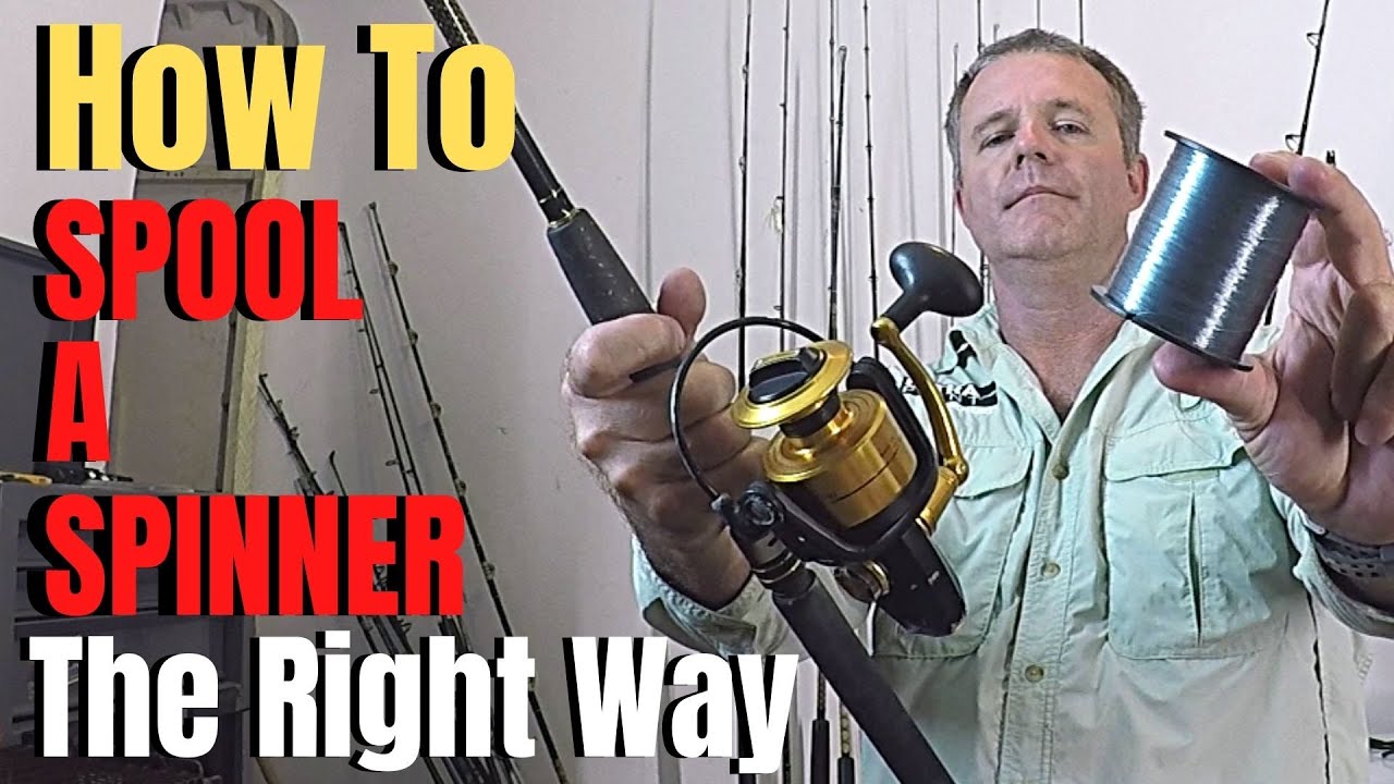 How to put line on a SPINNING REEL the right way