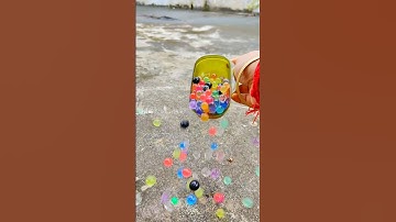 Satisfying Reverse Colouring Orbeez Balls || ASMR Video #satisfying #reverse #asmr