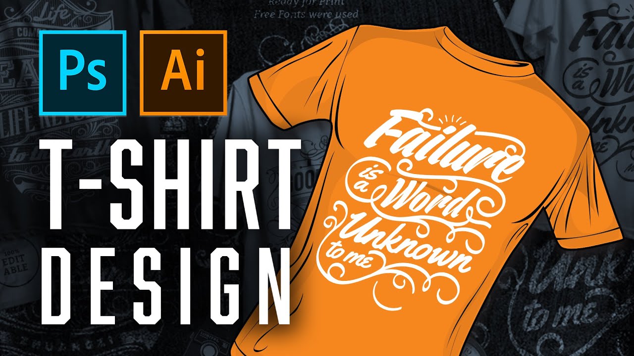 Graphic T-Shirt Design with Adobe Illustrator and Photoshop for DTG ...