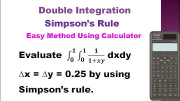 SNM | MA3251 | Unit 4|Double integral using Simpson