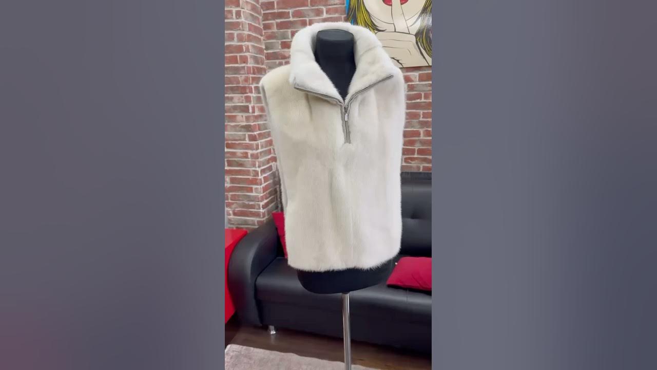Манишка из меха норки #furmonde #манишка #меховаяманишка #норковаяшуба ...