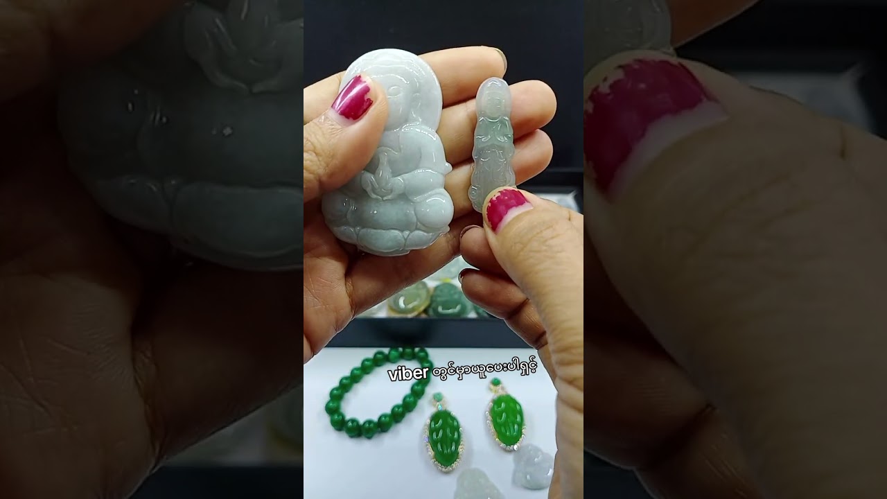ကျောက်စိမ်းကွမ်ရင်မယ်တော်ပုံတော် #viber09695222767 #jewellery #foryou #myanmar 