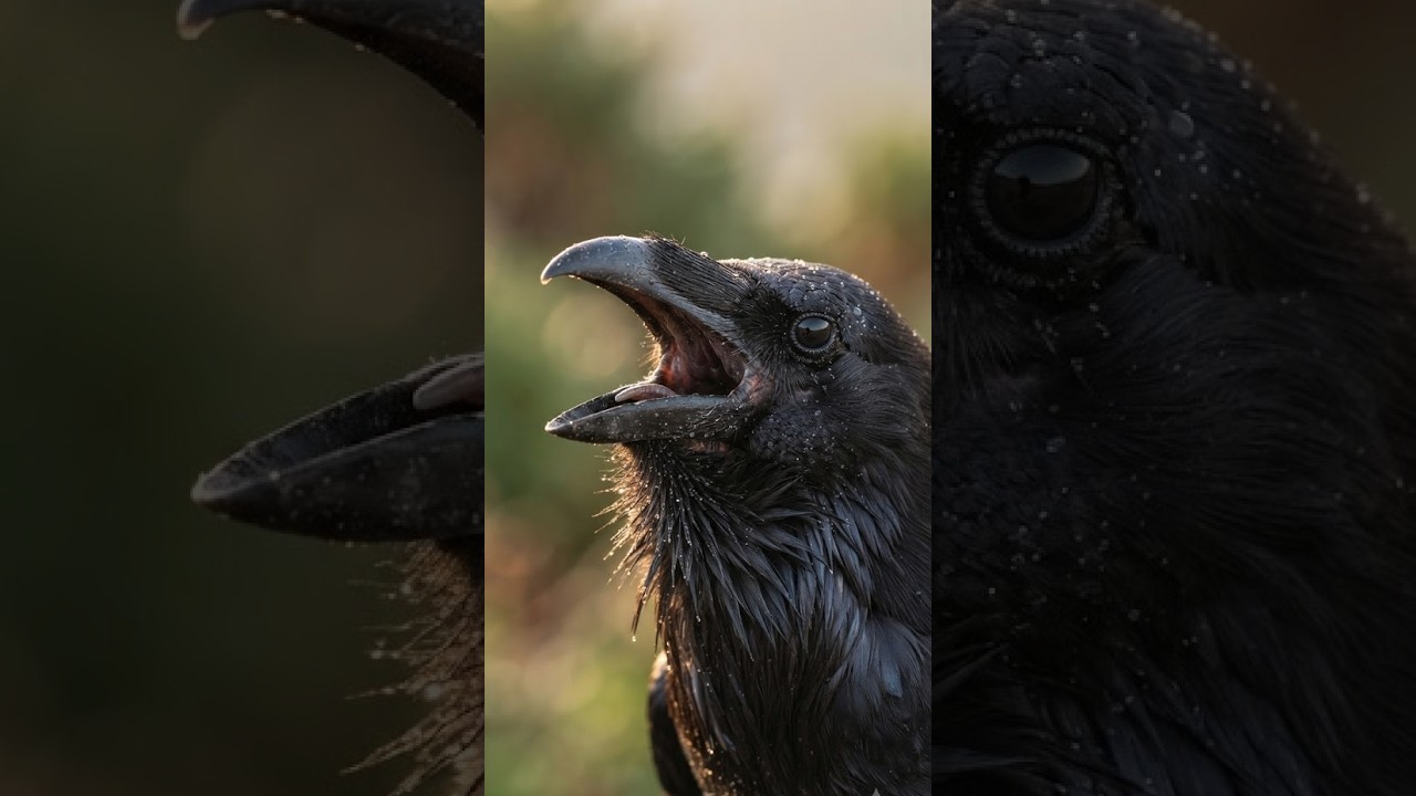 El Cuervo en Galicia #animalessalvajes #naturaleza #corvus #corvuscorax #cuervo #galicia
