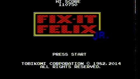 FIX-IT FELIX JR. SEGA Megadrive/Genesis actual gameplay on real hardware