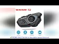 WAYXIN Helmet Headset T2 Motorcycle Bluetooth Intercom For 2 Rider 300M Intercomunicador Moto Interp