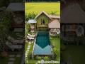 A Tranquil Bamboo Retreat Overlooking Lush Rice Fields #bamboohouse