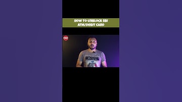 SBI debit card unblock | unblock atm card sbi #apexatalk #sbicard #unblockdebitcard #atmcard