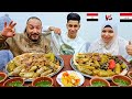 Iraqi Dolma Meat Eating Challenge Vs Egyptian Mahshi Stuffed Vegetables With Spices 