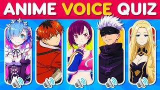 ANIME VOICE QUIZ 🗣️🔊 Guess the Character Voice 🔥